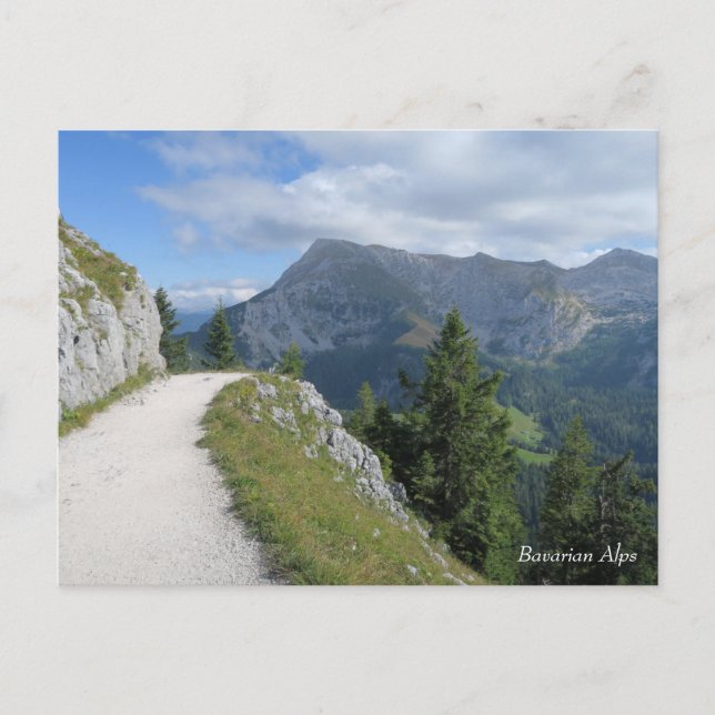 Trail Bavarian Alps Postcard (Front)