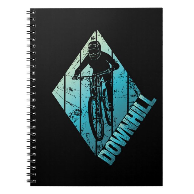 Trail Biking Downhill Mountain Biker Notebook (Front)