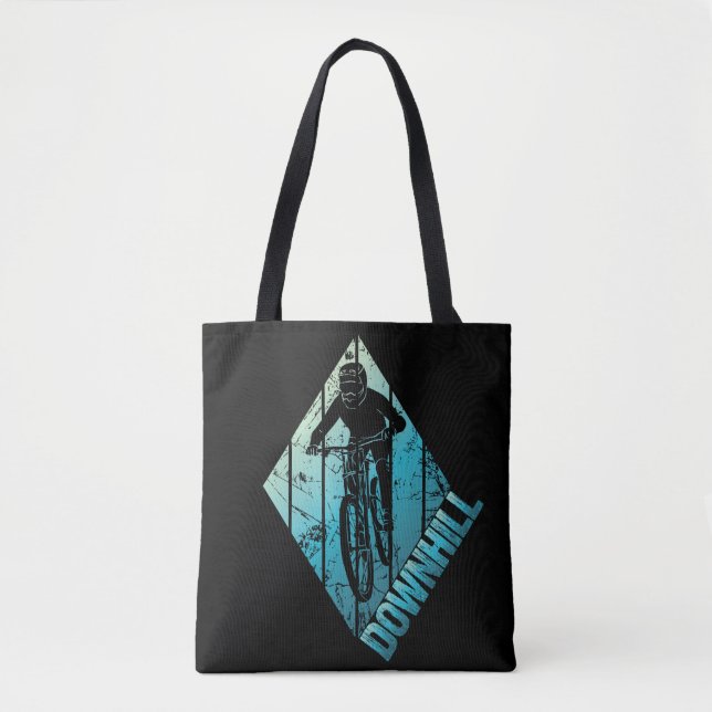 Trail Biking Downhill Mountain Biker Tote Bag (Front)