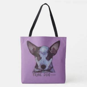 Trail Dog Plus Bike Equals Love Tote Bag