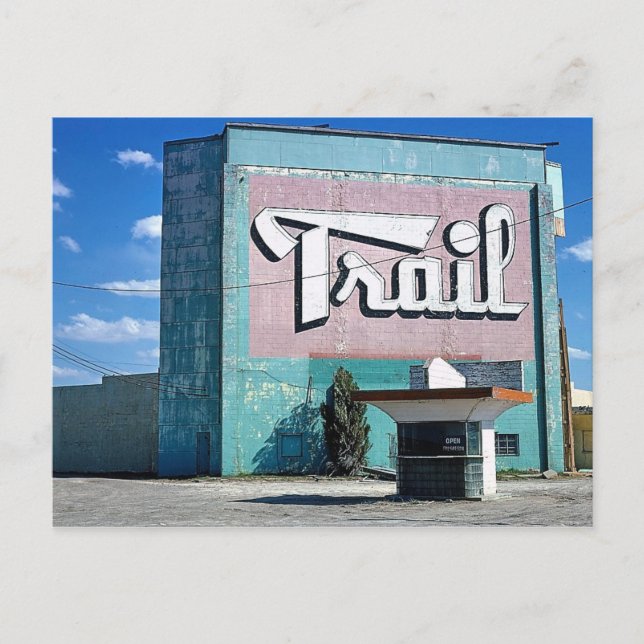 Trail Drive-In Theatre, Route 66, Amarillo, Texas Postcard (Front)
