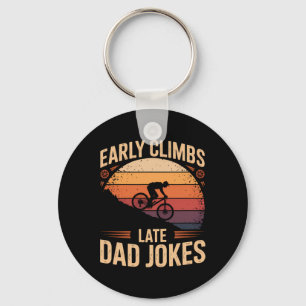 Trail Dust Proud Smile Mountain Biking Dad Key Ring