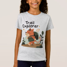 Trail Explorer Cat – Kids Adventure Tee