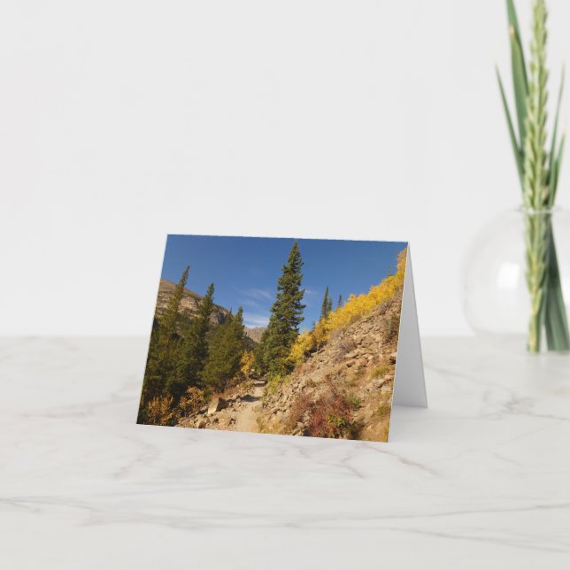 Trail from the Loch at Rocky Mountains Card (Front)