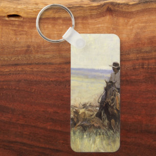 Trail Herd to Wyoming by WHD Koerner Key Ring