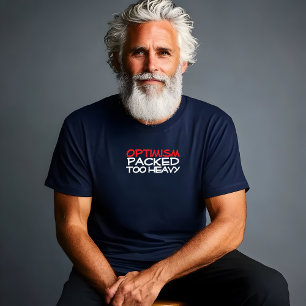 Trail Hiking camping humor black red T-Shirt