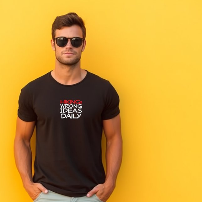 Trail Hiking camping humor black red T-Shirt (Creator Uploaded)