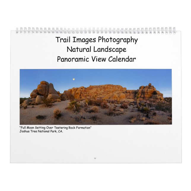 Trail Images Photography - Panoramic Views Calenda Calendar (Cover)