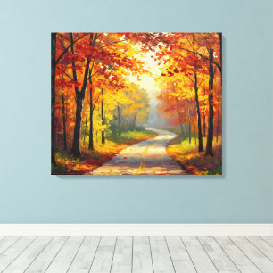 Trail In Autumn Canvas Print