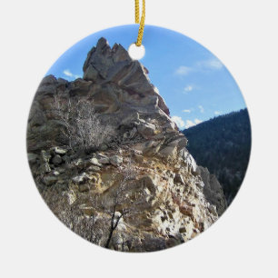 Trail in Jefferson County, Colorado Ceramic Tree Decoration