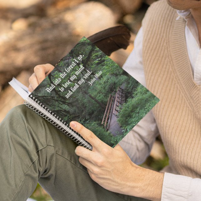 Trail into the Woods John Muir Quote Notebook (In Situ)