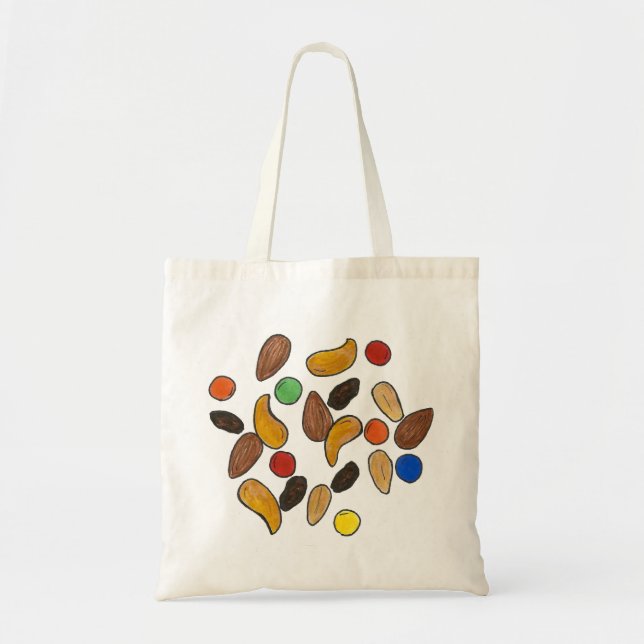 Trail Mix Chocolate Nuts Camping Snack Food Tote (Front)