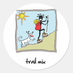 "Trail Mix" Classic Round Sticker