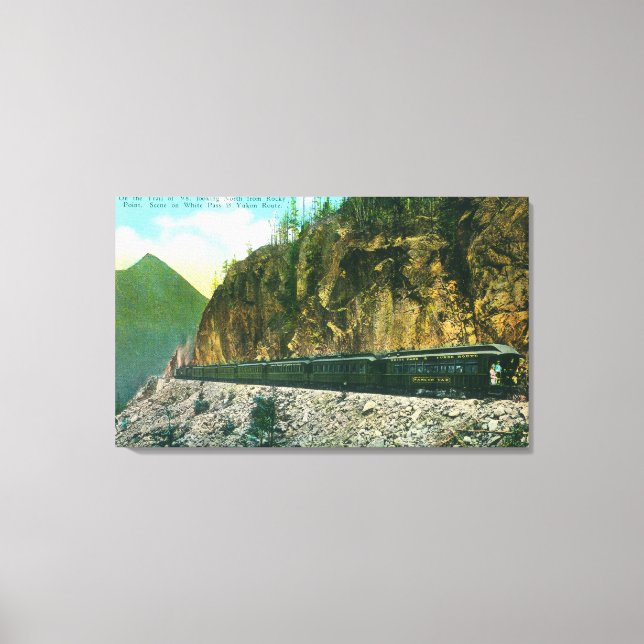 Trail North of Rocky Point, White Pass & Yukon Canvas Print (Front)