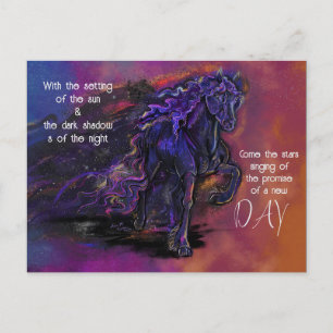 Trail of Stars Horse Sympathy Postcard