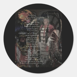 trail of tears classic round sticker