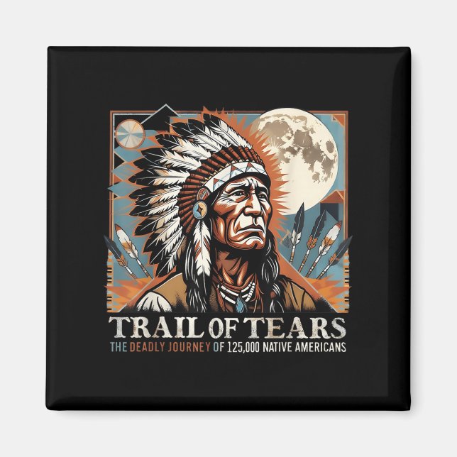 Trail Of Tears Memorial Native American  Magnet (Front)