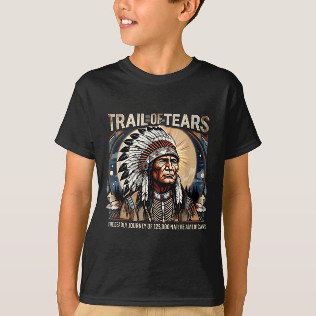 Trail Of Tears Memorial Native American  T-Shirt (Front)
