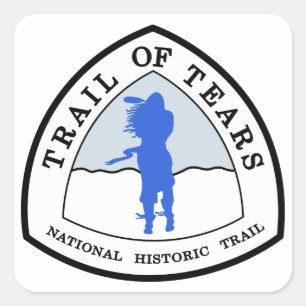 Trail of Tears National Historic Trail Sign, USA Square Sticker