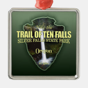 Trail of Ten Falls (arrowhead) Metal Tree Decoration