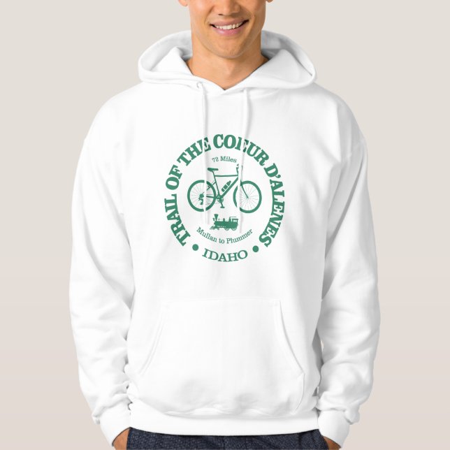 Trail of the Coeur d'Alene (cycling) Hoodie (Front)