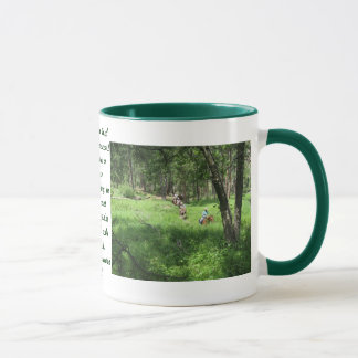 Trail riders at beautiful French Creek, SD Mug