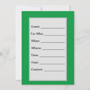 Trail Riding 8 Flat Invitation, Size: 5" x 7" Invitation