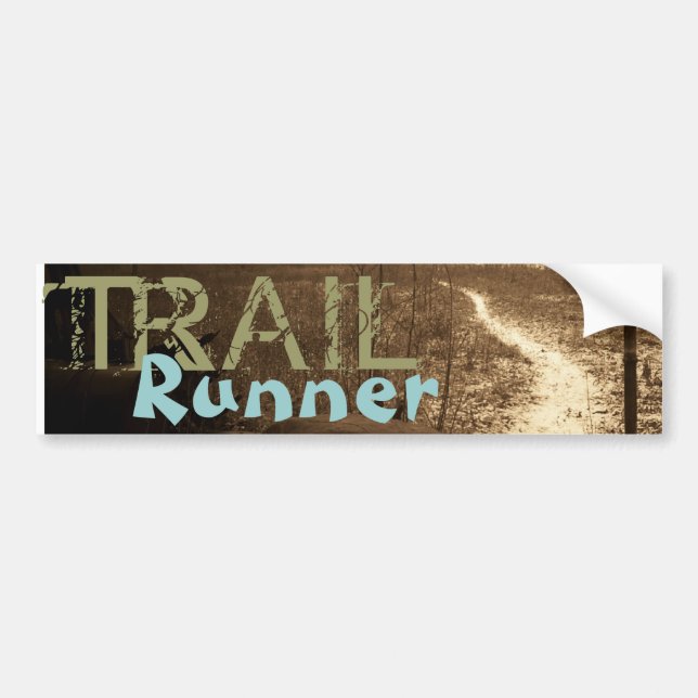 TRAIL, Runner Bumper Sticker (Front)