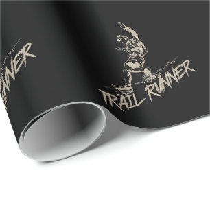 Trail Runner Joggen on the mountain Wrapping Paper