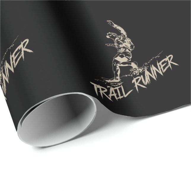 Trail Runner Joggen on the mountain Wrapping Paper (Roll Corner)