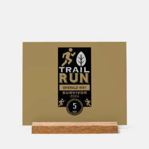 Trail Runner Race Competition Acrylic Sign