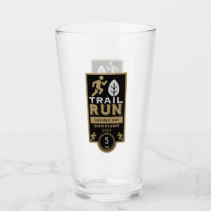 Trail Runner Race Competition Glass