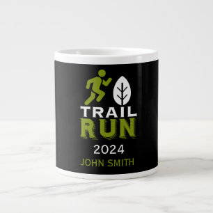 Trail Runner Race Competition Large Coffee Mug