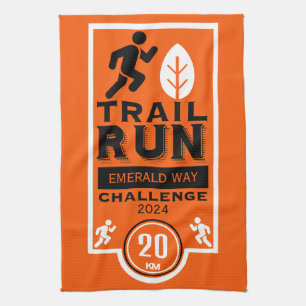 Trail Runner Race Competition Tea Towel