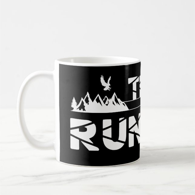 Trail Running Adler Berge Wald Schuhe Profil Coffee Mug (Left)