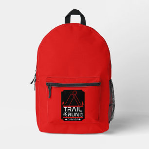 Trail Running Canada Printed Backpack
