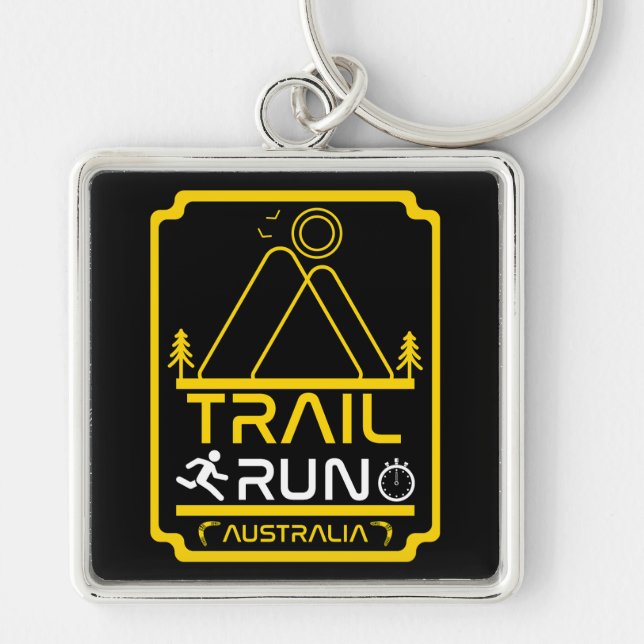 Trail Running Clubs And Competitions  Key Ring (Front)