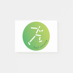 Trail Running design Post-it Notes