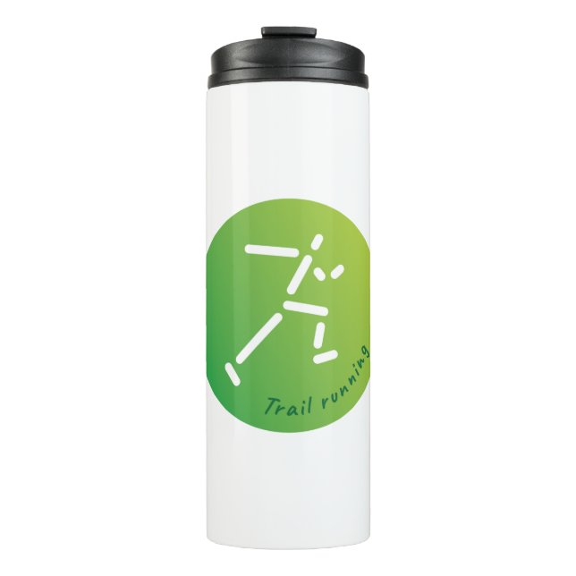 Trail Running design Thermal Tumbler (Front)