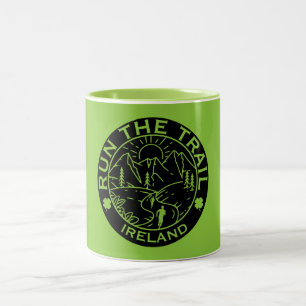 Trail Running Ireland Two-Tone Coffee Mug