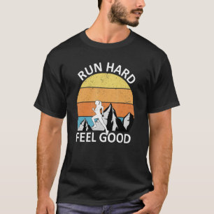 Trail running jogging cross running  saying 5 T-Shirt