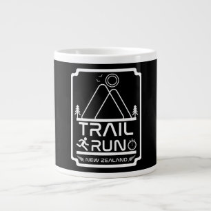 Trail Running New Zealand Large Coffee Mug
