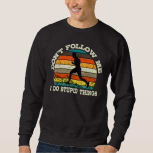 Trail Running Retro Vintage Ultra Runner Mountain Sweatshirt