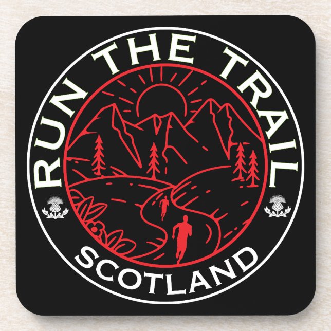 Trail Running Scotland Coaster (Front)