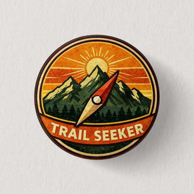 Trail Seeker Badge | Adventure Outdoor Award (Front)