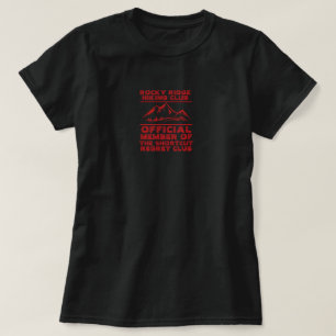 Trail Therapy Minimalist Mountain Hiking club name T-Shirt