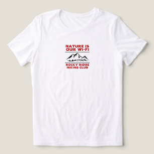 Trail Therapy Minimalist Mountain Hiking club name Tri-Blend Shirt