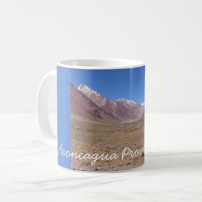 Trail to Aconcagua Mountain, Argentina Coffee Mug (Front Left)