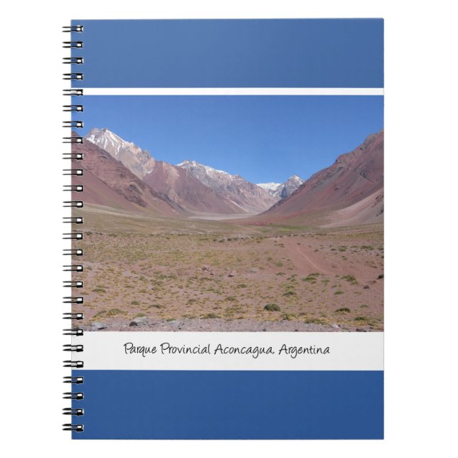 Trail to Aconcagua Mountain, Argentina Notebook (Front)