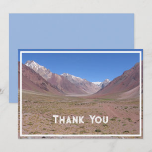 Trail to Aconcagua Mountain, Argentina Thank You Card